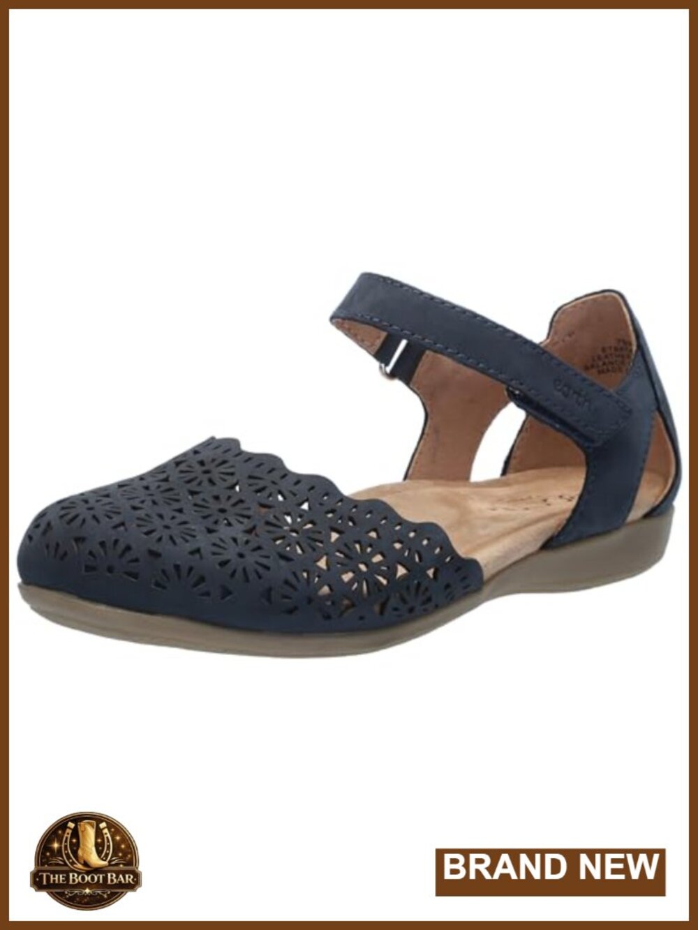 Cushioned Leather Sandals with Arch Support - Flat Wedge